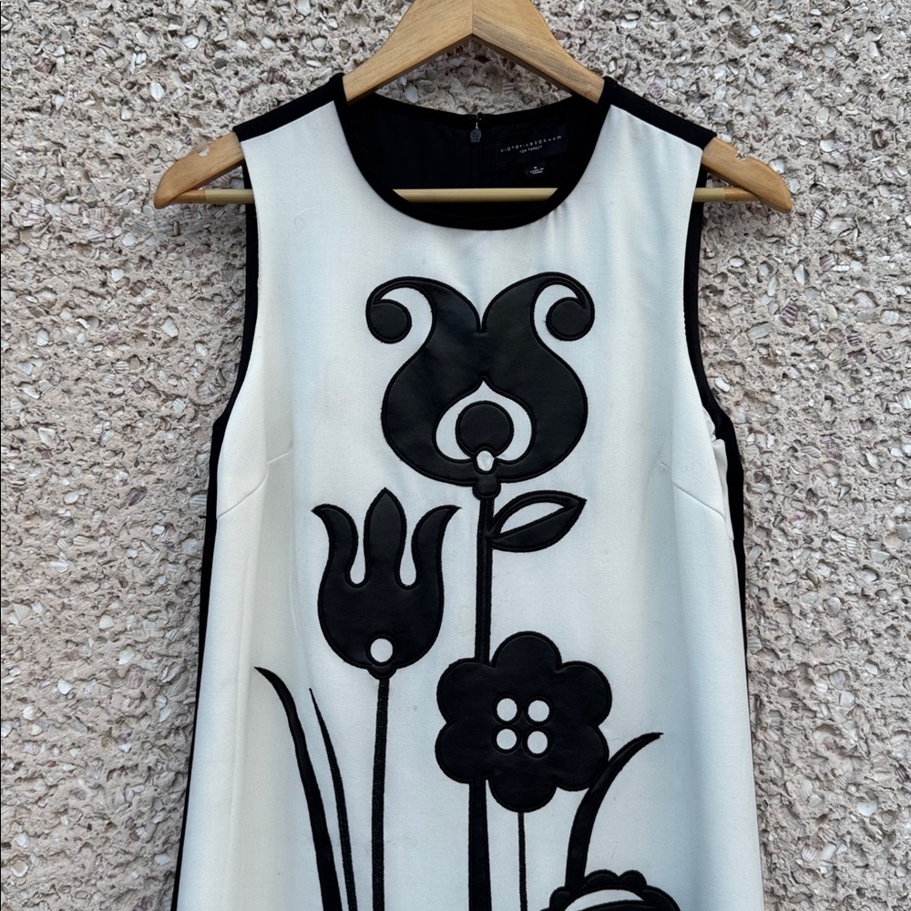 Victoria Beckham Dress with Leather Embellishment